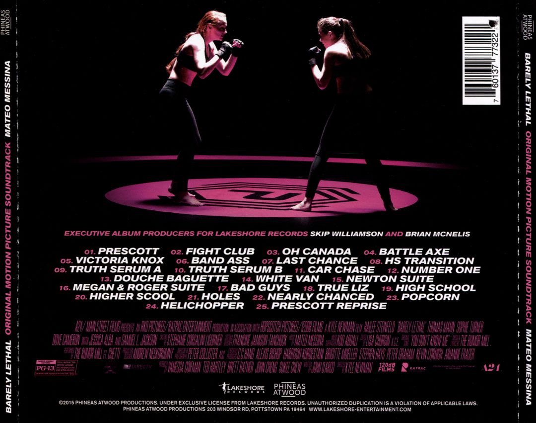 Barely Lethal [Original Soundtrack] cover art