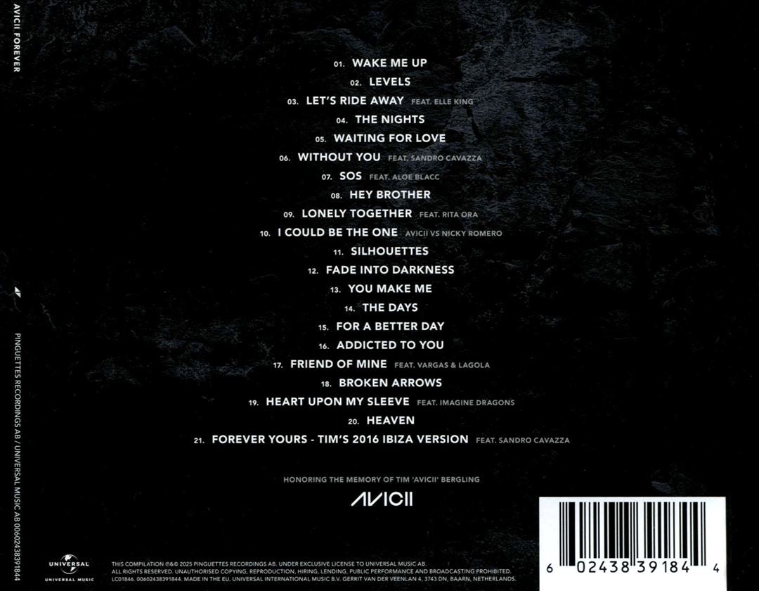 Avicii - Forever cover art