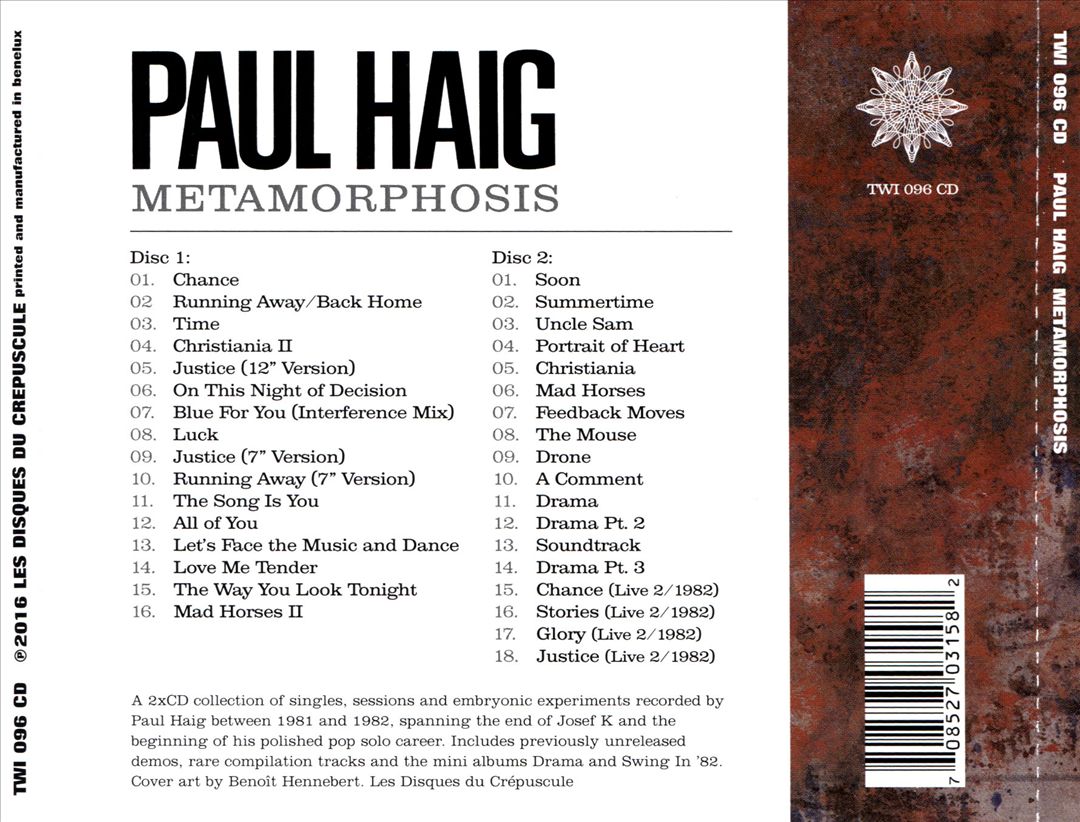 Metamorphosis cover art
