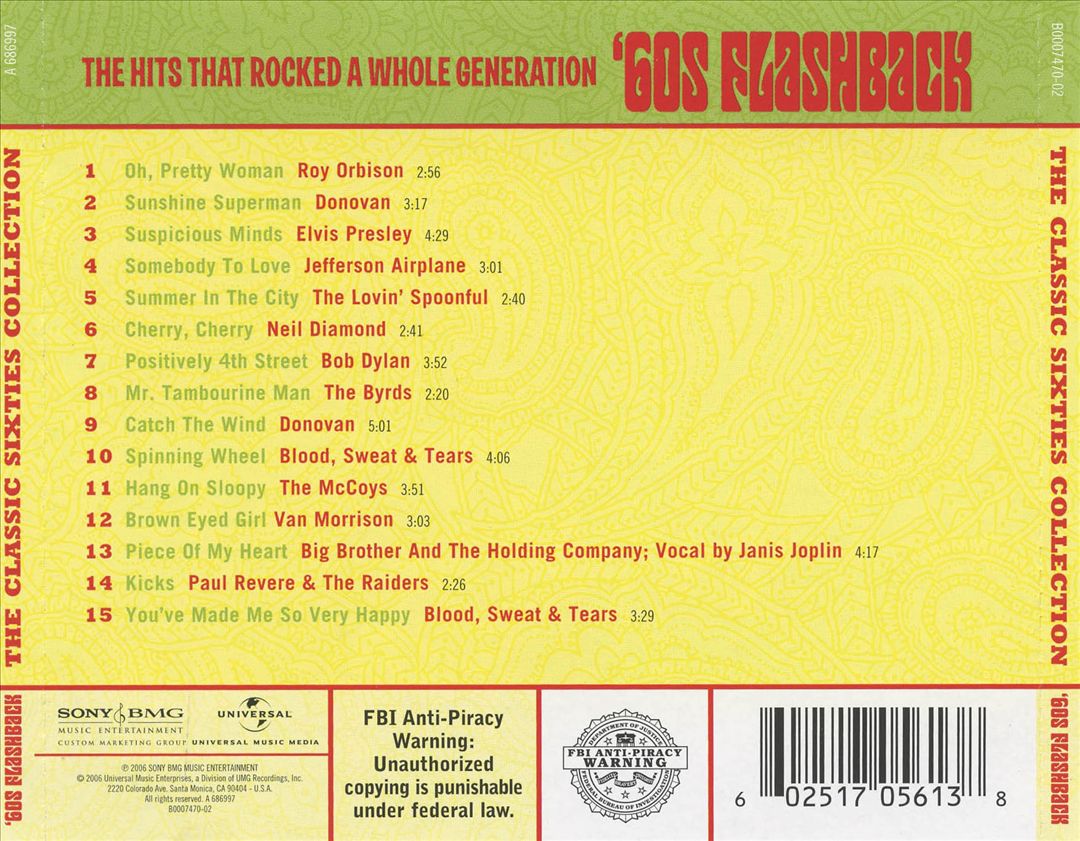 Classic Sixties Collection: '60s Flashback cover art