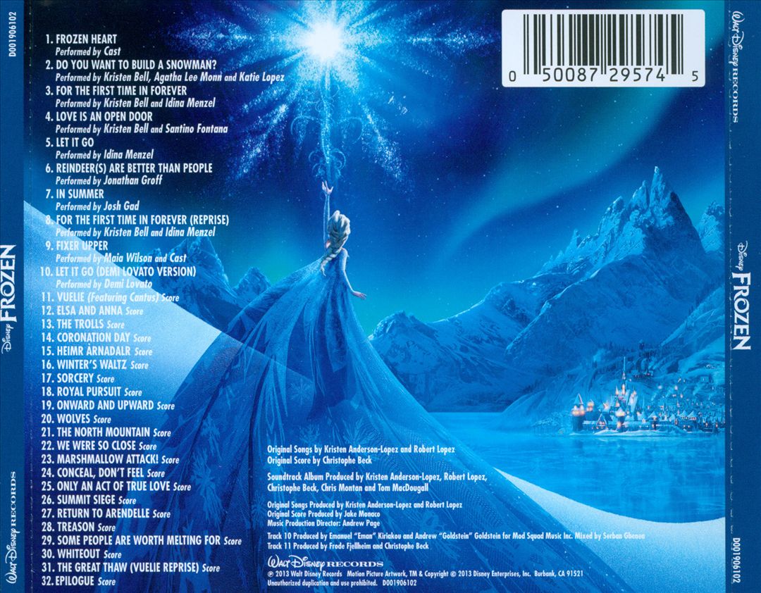 Frozen [Original Motion Picture Soundtrack] cover art