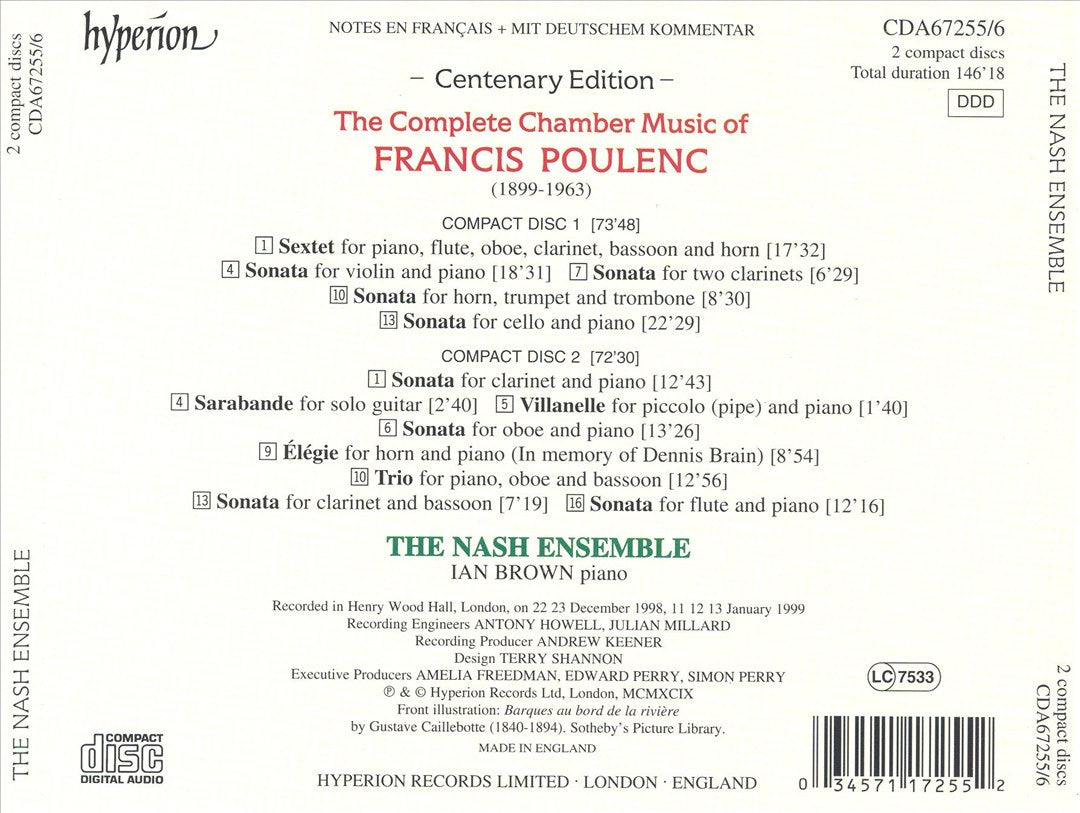 Poulenc: The Complete Chamber Music cover art