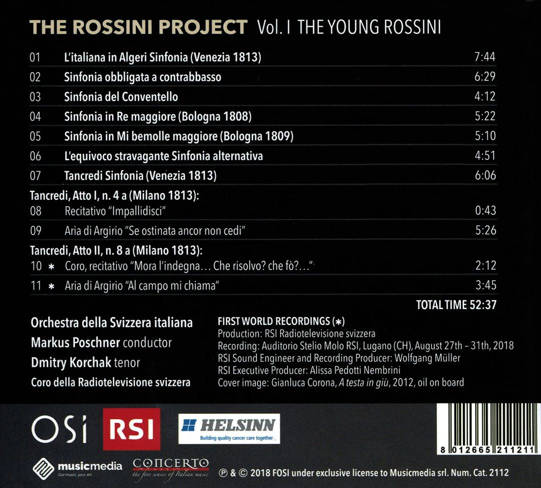 Rossini Project, Vol. 1: The Young Rossini cover art