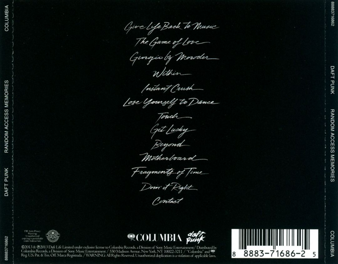 Random Access Memories cover art