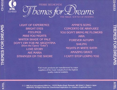 Themes For Dreams: The Magic of the PanPipes cover art