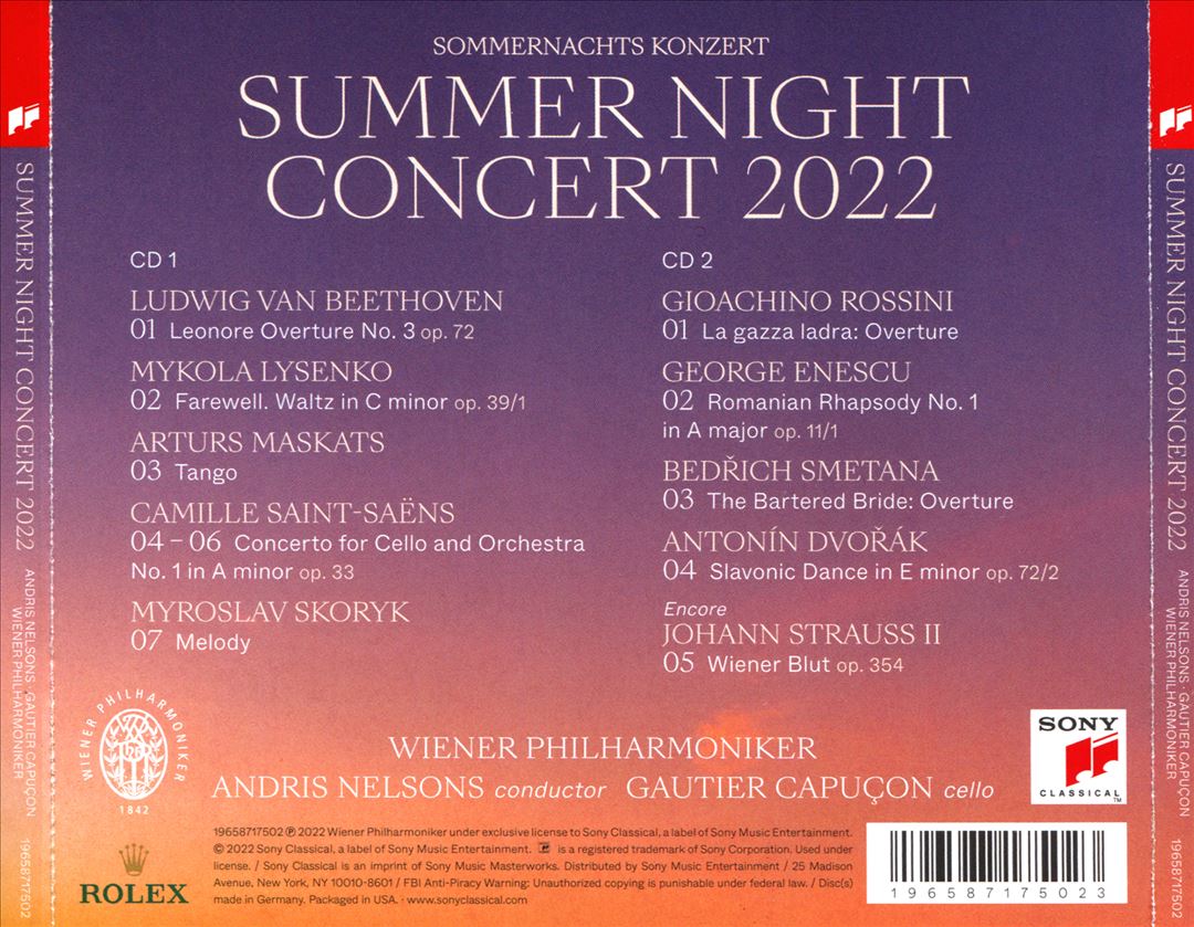 Sommernachts Konzert 2022 cover art