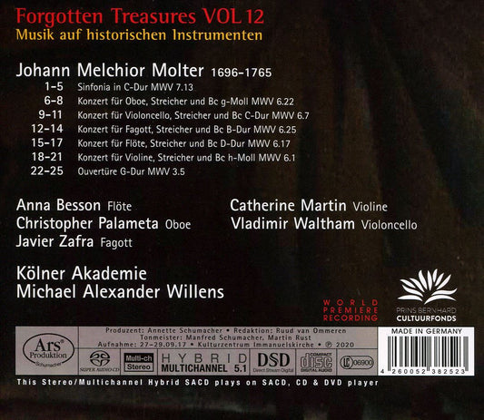 Johann Melchior Molter: Ouvertüre, Sinfonia und Concerti cover art