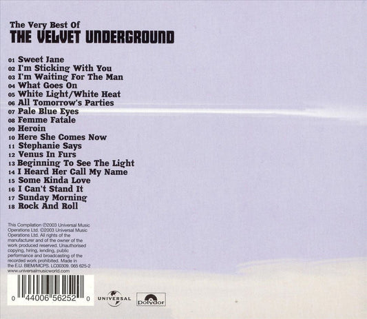 Very Best of the Velvet Underground cover art