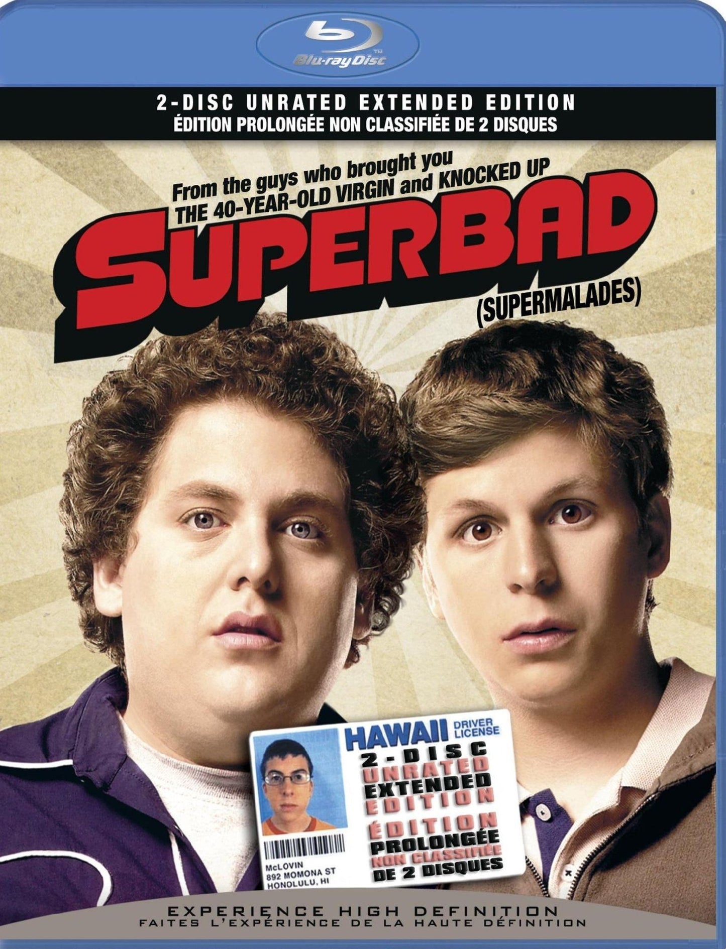 Superbad [Extended Cut] [French] [Blu-ray] cover art