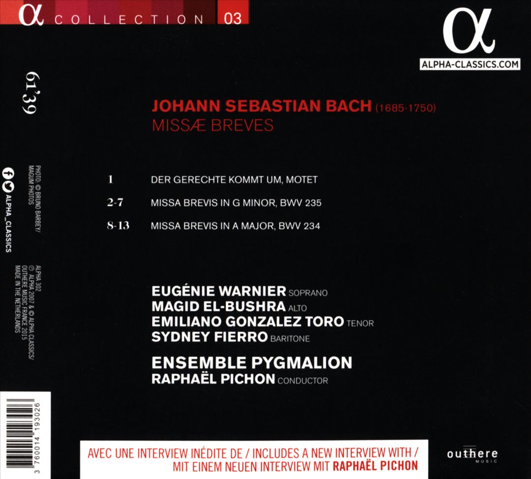Bach: Missae Breves, BWV 234 & 235 cover art