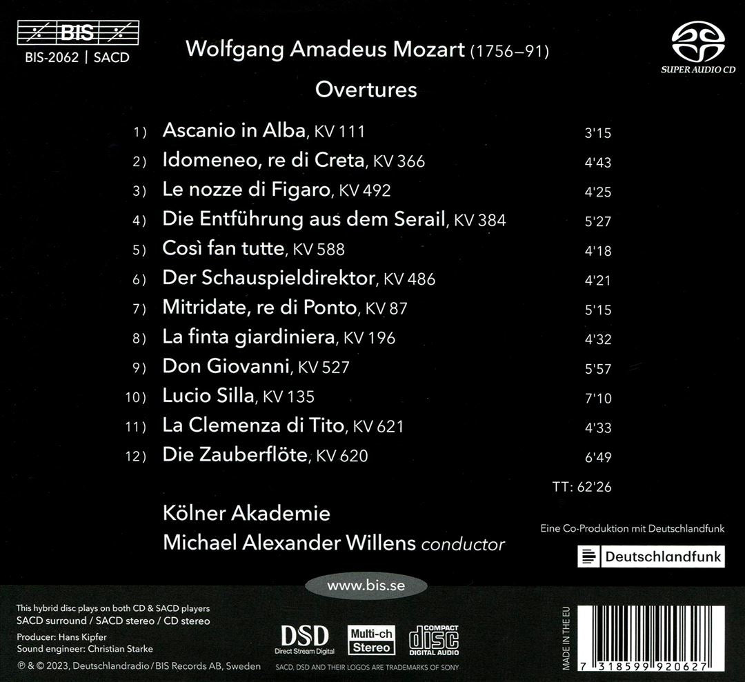 Mozart: Overtures cover art