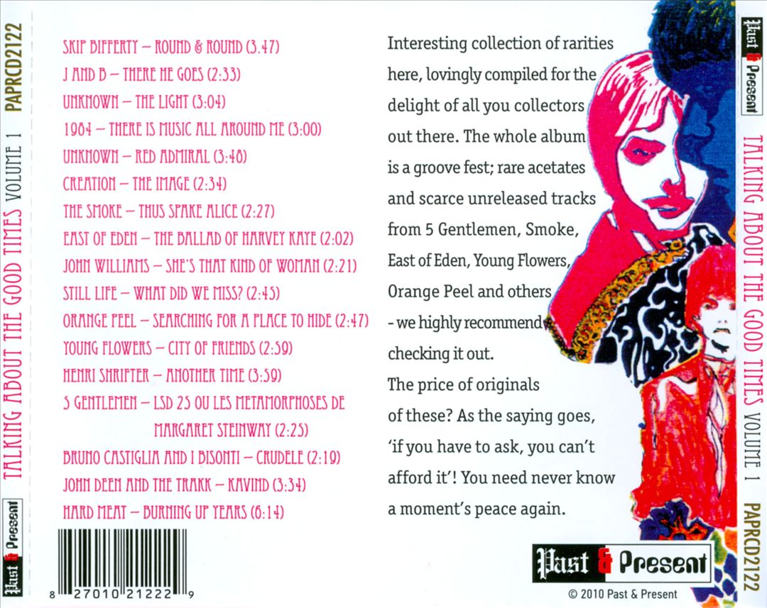 Talking About the Good Times, Vol. 1: A Collection of Unreleased Acetates & Obscure Psychedelic Pressings cover art