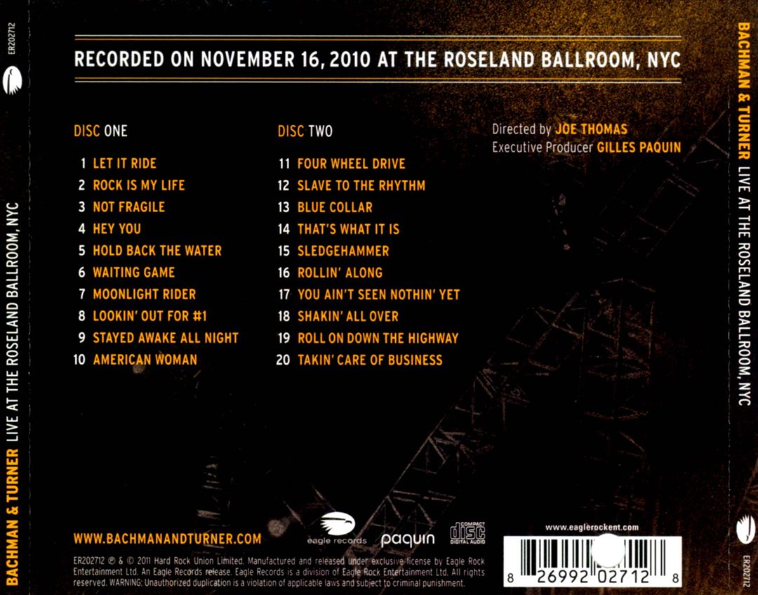 Live at the Roseland Ballroom, NYC cover art