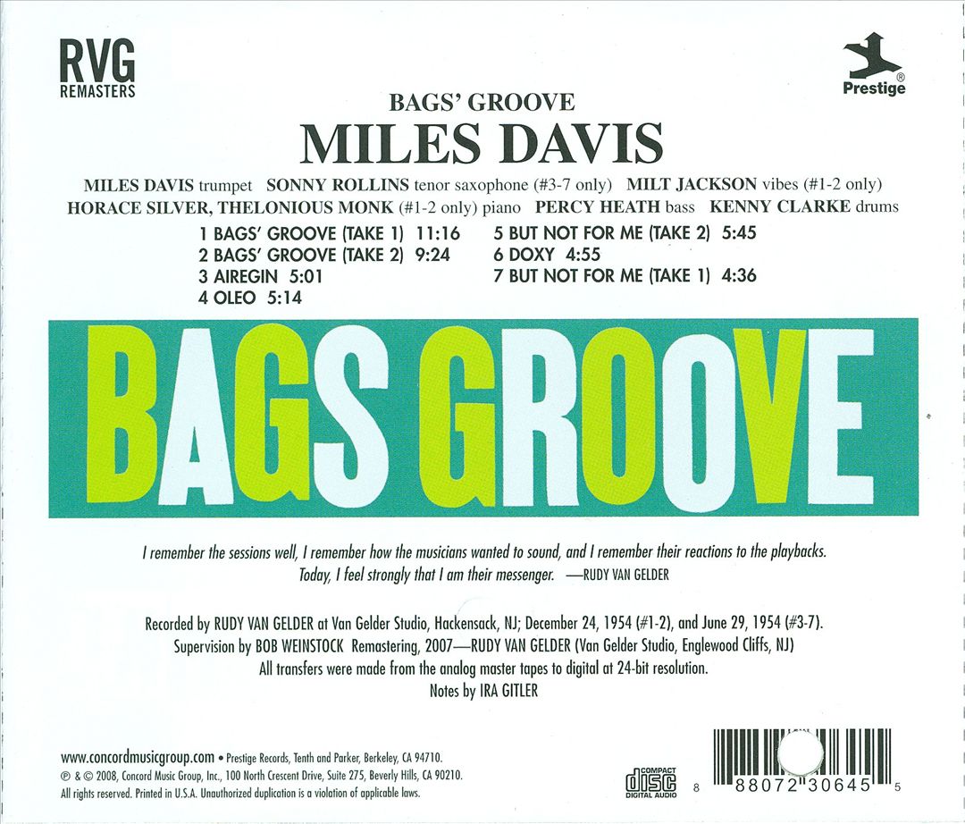Bags' Groove cover art