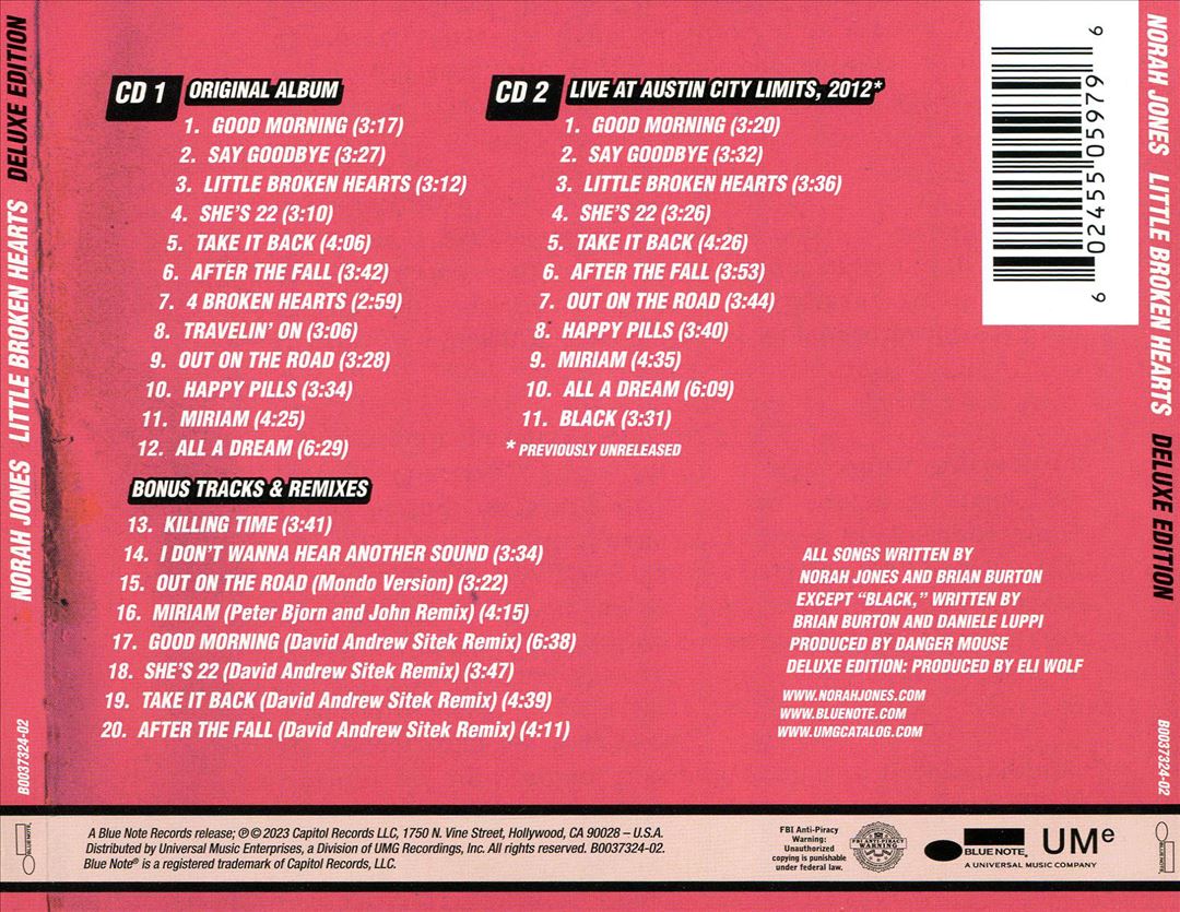 Little Broken Hearts [Deluxe Edition] cover art