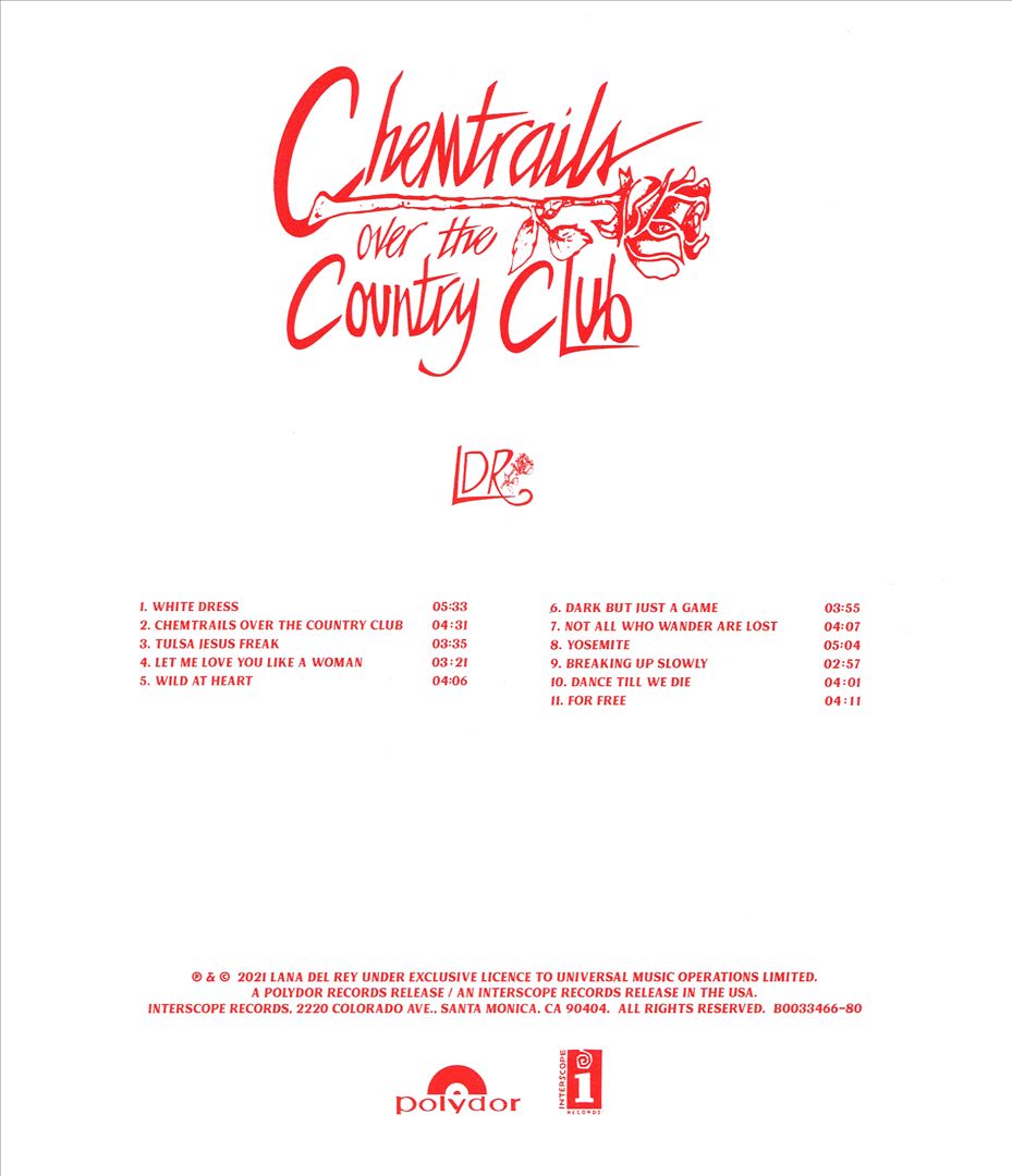 Chemtrails over the Country Club cover art