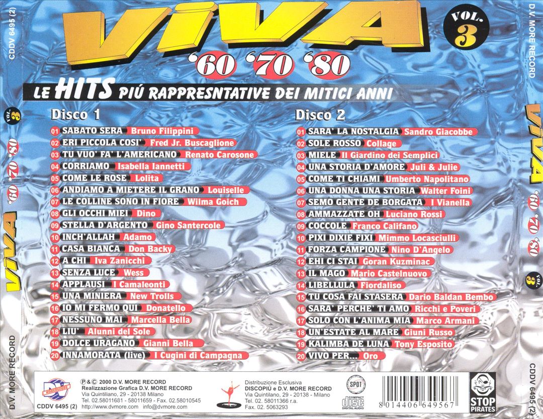Viva '60 '70 '80, Vol. 3 cover art