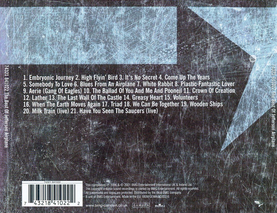 Best of Jefferson Airplane [BMG UK] cover art