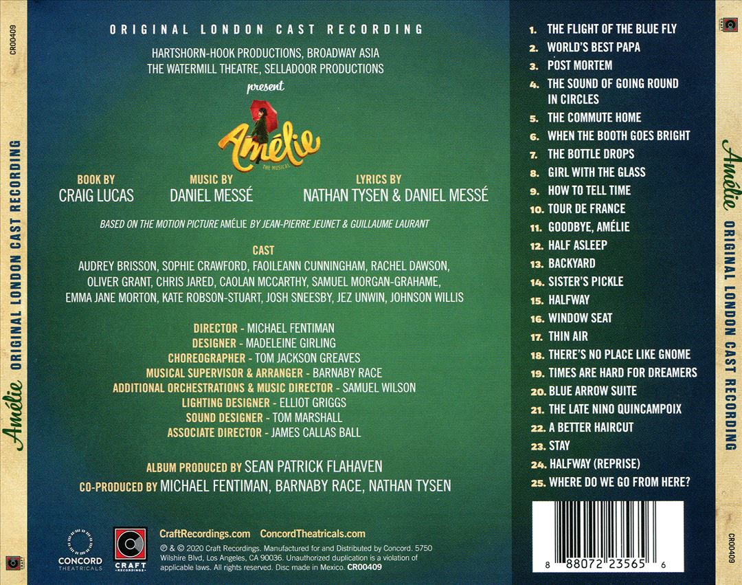 Amélie [Original London Cast Recording] cover art