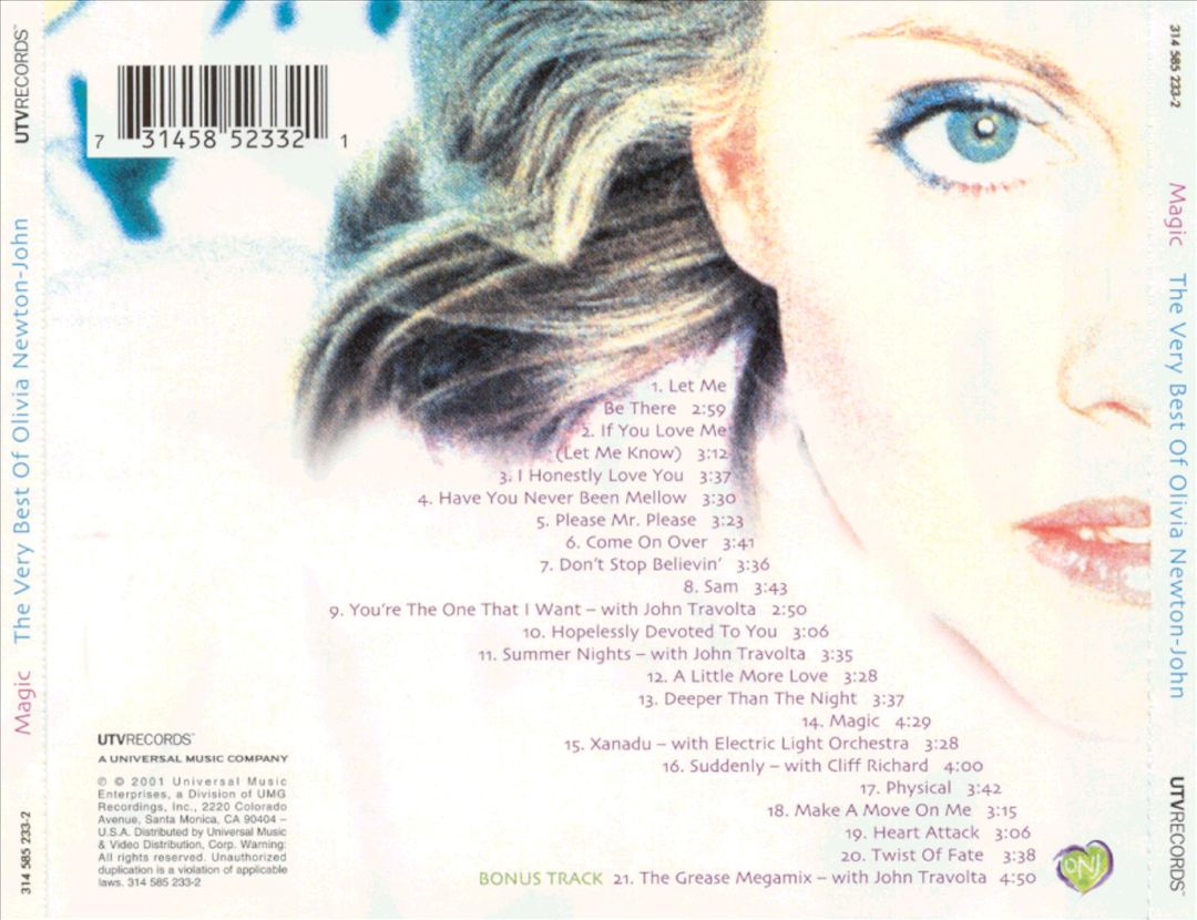 Magic: The Very Best Of Olivia Newton-John cover art