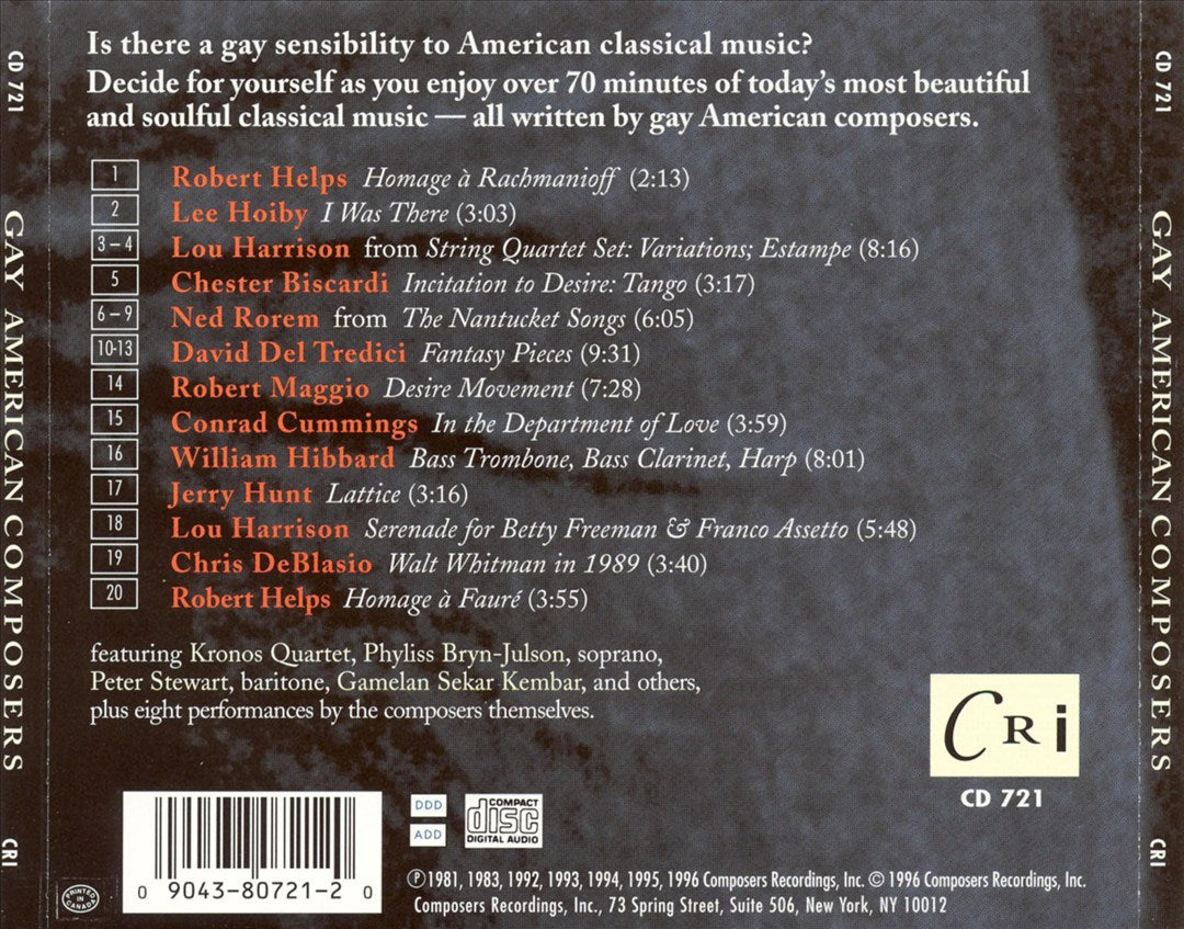 Gay American Composers cover art