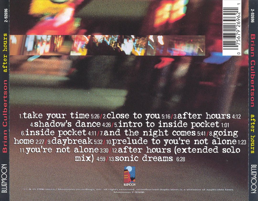 After Hours cover art
