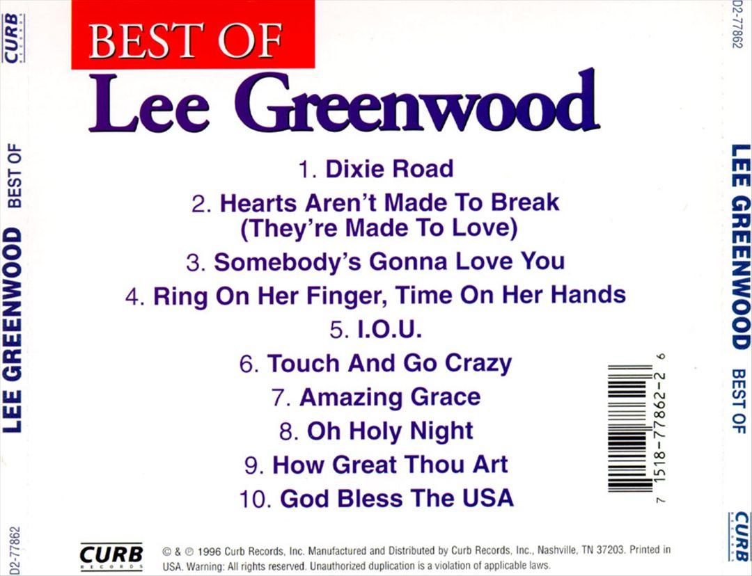 God Bless the U.S.A.: The Best of Lee Greenwood cover art