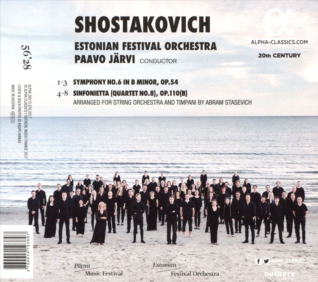 Shostakovich: Symphony No. 6; Sinfonietta cover art
