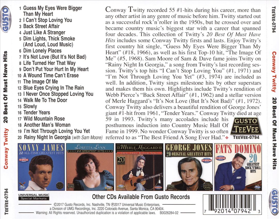 20 Best of Must Have Hits cover art