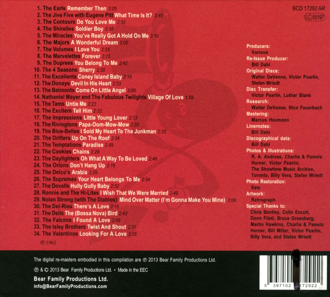 Street Corner Symphonies: The Complete Story of Doo Wop, Vol. 14: 1962 cover art