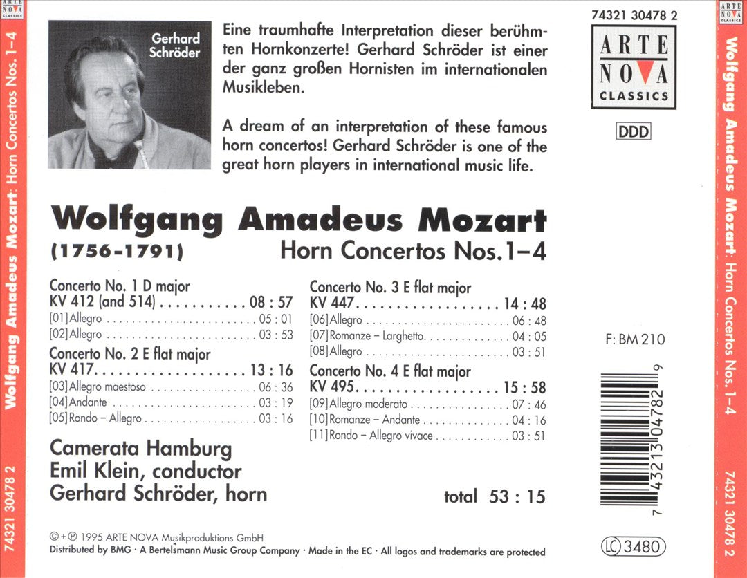 Mozart: Horn Concertos cover art