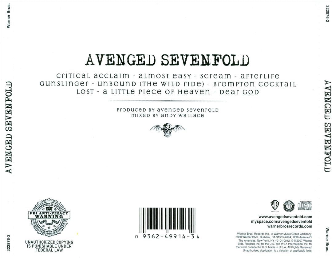 Avenged Sevenfold [Clean] cover art