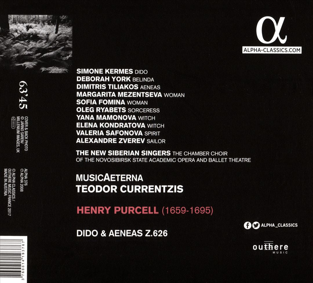 Henry Purcell: Dido and Aeneas cover art