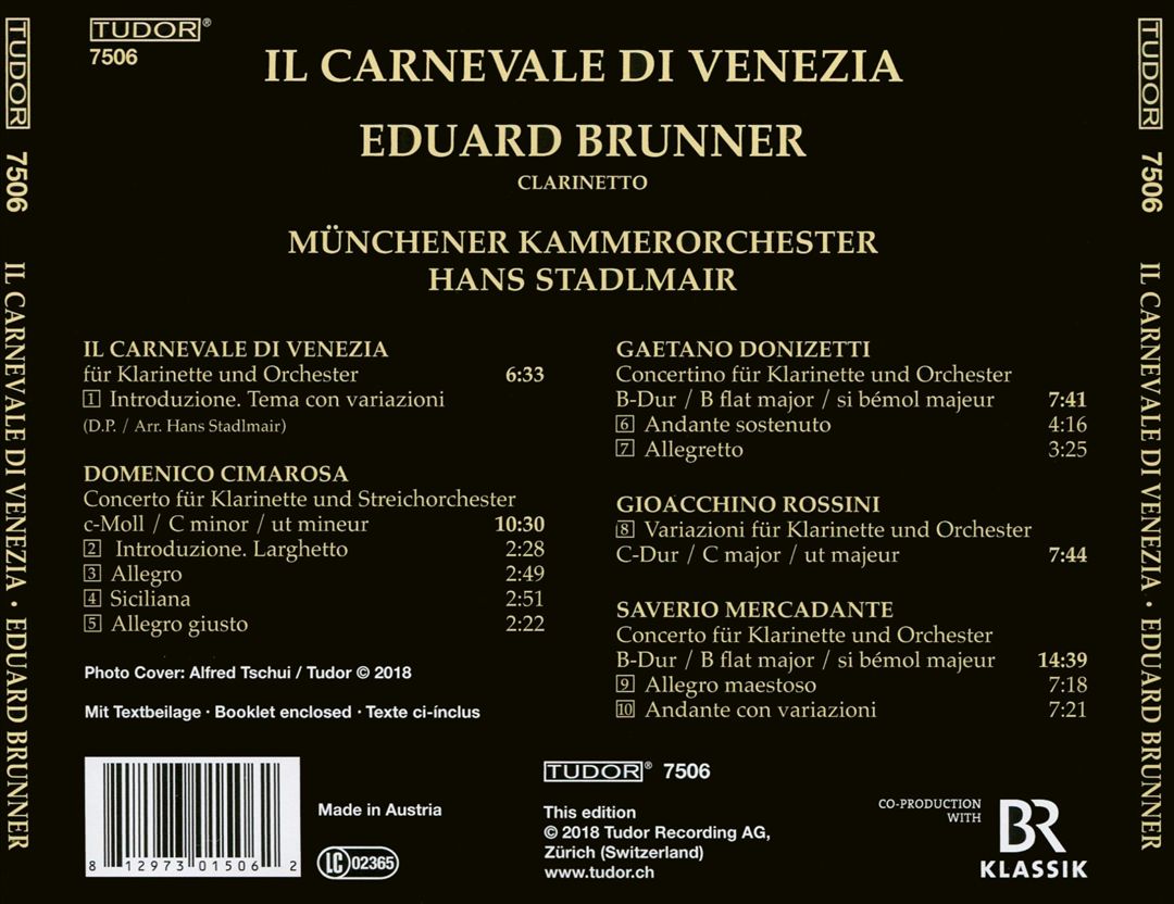Il Carnevale di Venezia cover art