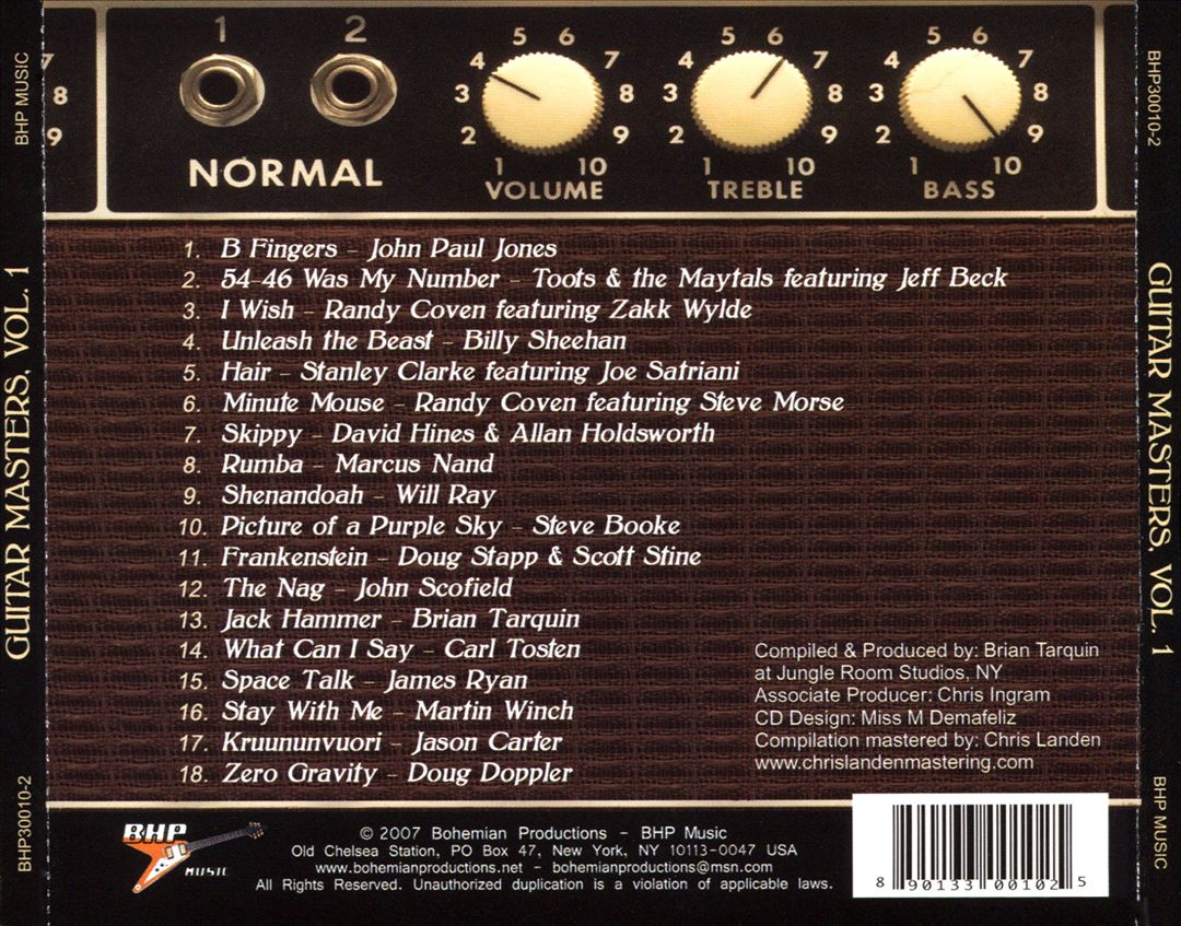 Guitar Masters, Vol. 1 cover art