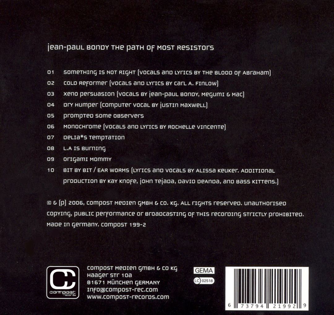 Path of Most Resistors cover art