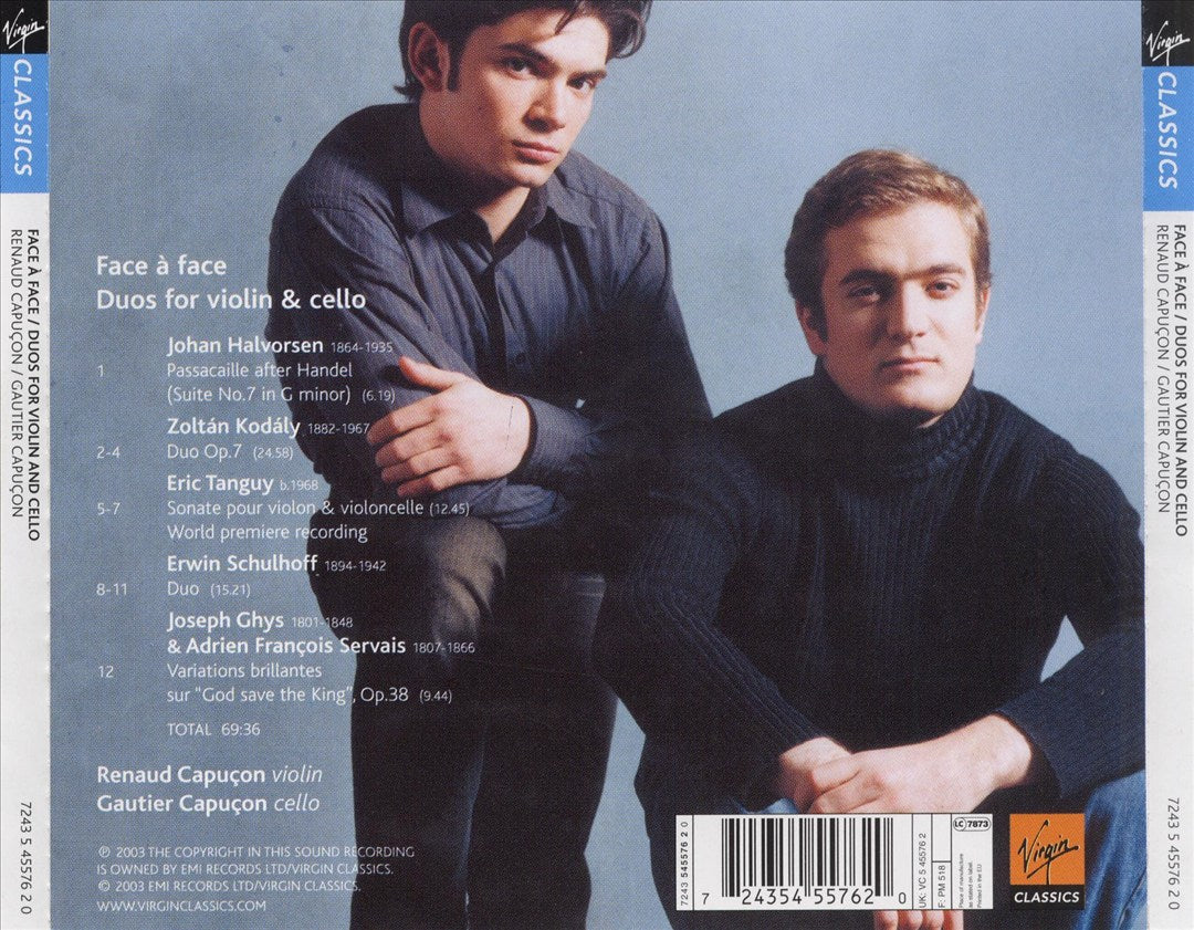 Face à face: Duos for Violin & Cello cover art