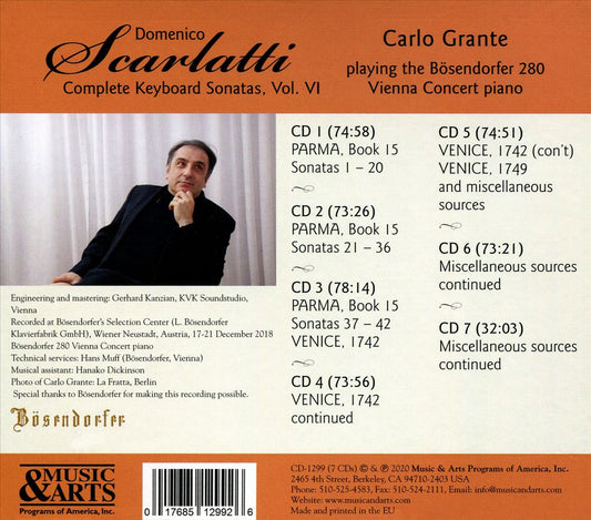 Domenico Scarlatti: Complete Keyboard Sonatas, Vol. 6 cover art