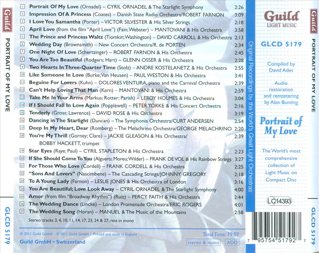 Golden Age of Light Music: Portrait of My Love cover art