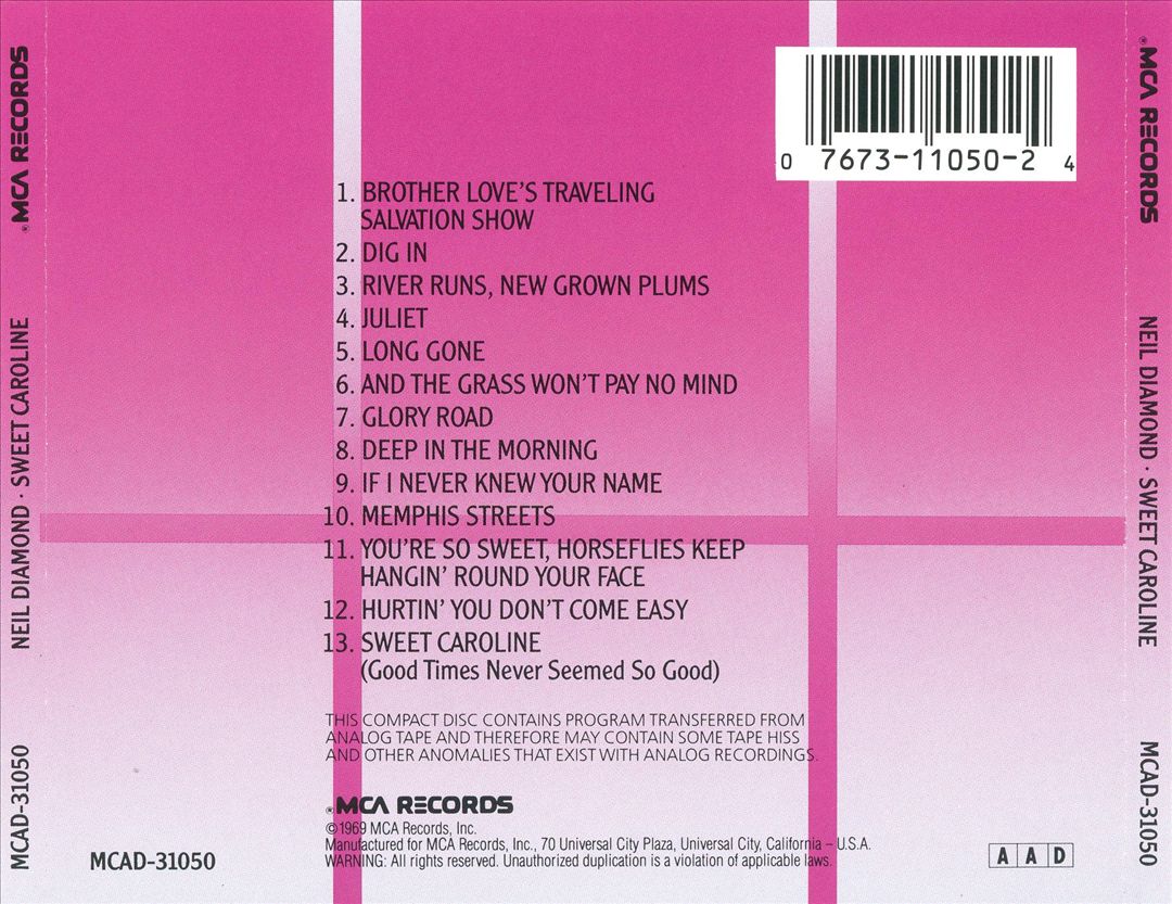 Sweet Caroline cover art