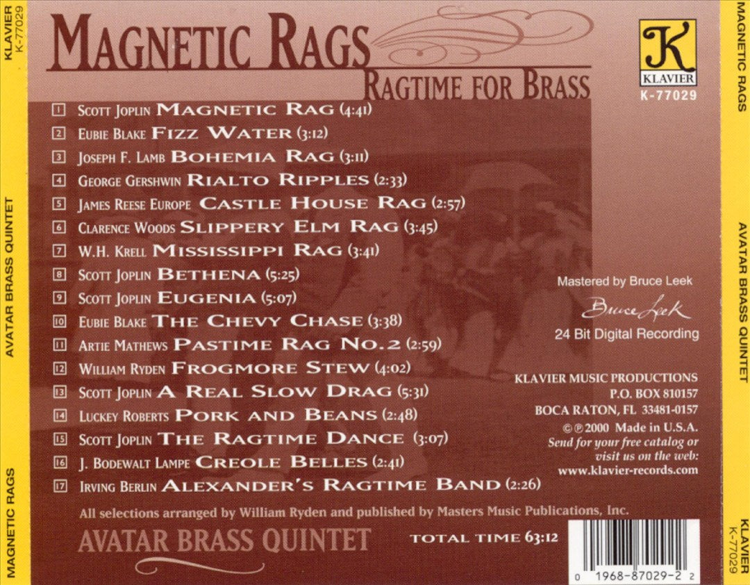 Magnetic Rags: Ragtime for Brass cover art