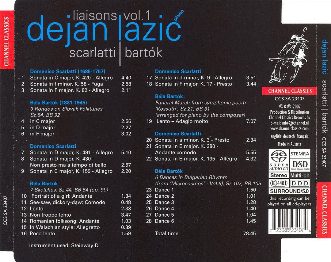 Liaisons, Vol. 1: Scarlatti & Bartók  cover art