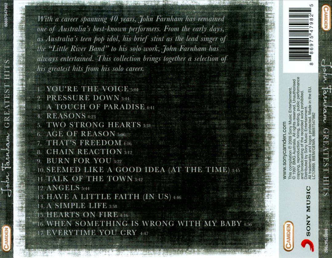 Greatest Hits cover art