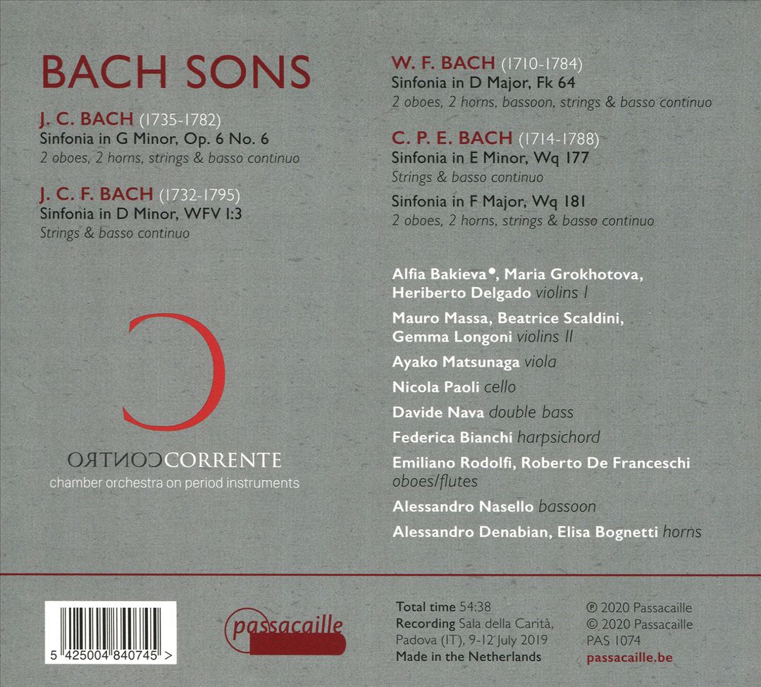 Bach Sons cover art