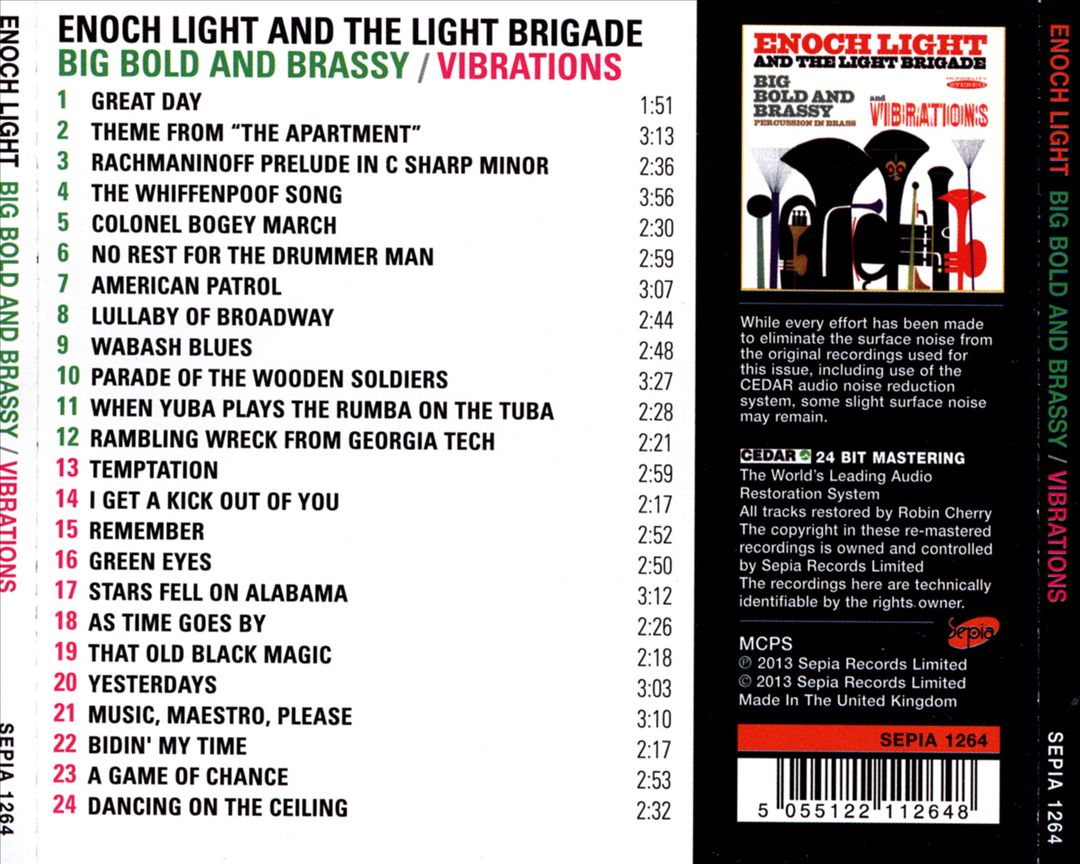 Big Bold and Brassy/Vibrations cover art