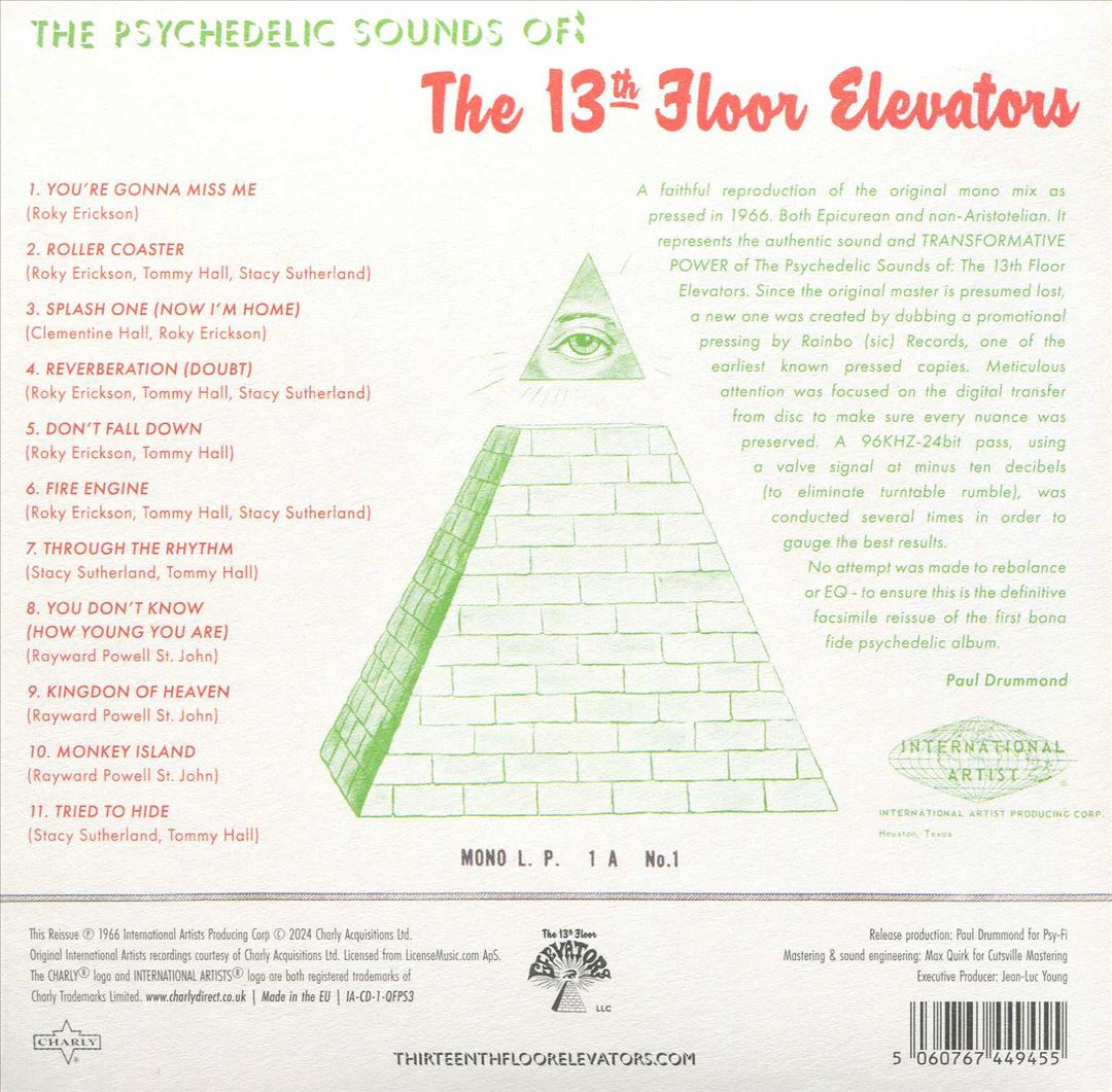 Psychedelic Sounds of the 13th Floor Elevators cover art