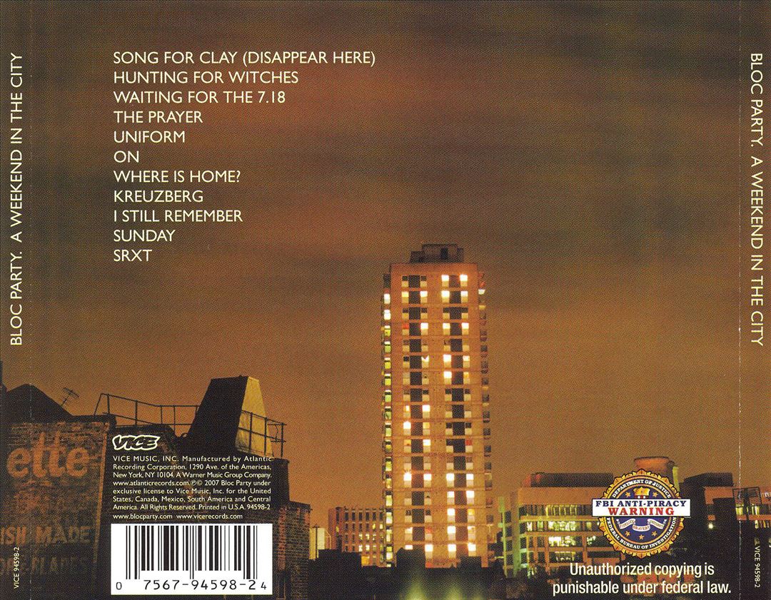 Weekend in the City cover art