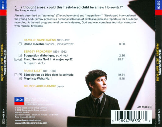 Prokofiev: Sonata No. 6; Liszt; Saint-Saëns cover art