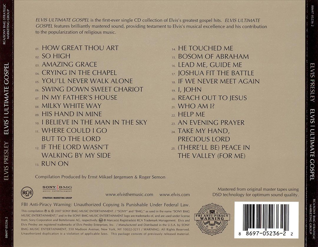 Elvis: Ultimate Gospel [Bonus Track] cover art