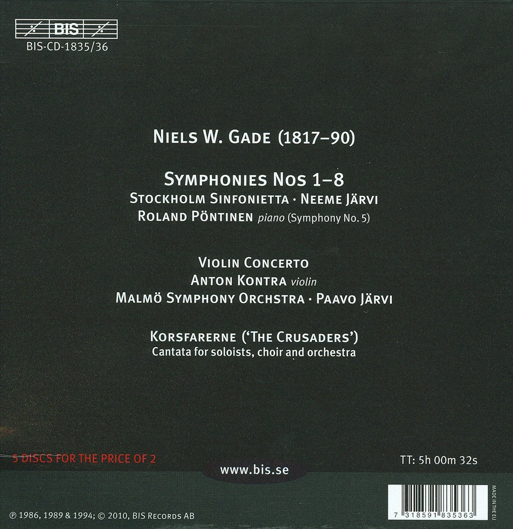 Niels W. Gade: The Symphonies cover art
